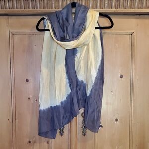 Eileen Fisher Silk Tie Dye Wrap Scarf